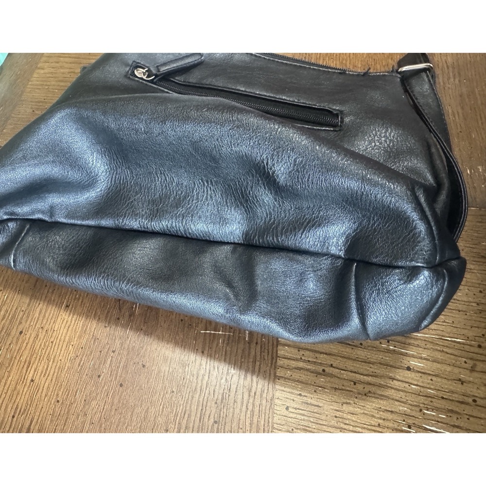 Nicole by Nicole Miller Black Shoulder Bag 12x11 - Picture 6 of 11
